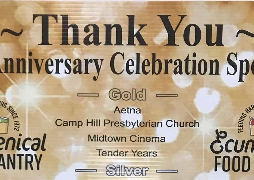 Many thanks to all who made the 50th Anniversary Celebration held on September 17th a success! This event honored the volunteers, the donors and the vibrant community who have supported the Ecumenical Food Pantry.